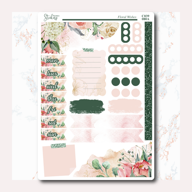Floral Wishes - Journaling Kit with Date Covers