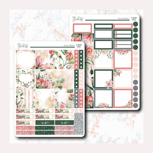 Floral Wishes Hobonichi Cousins Weekly Kit