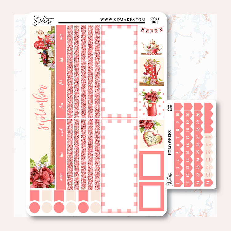 Tea Party - Monthly Kit (Hobonichi Weeks)