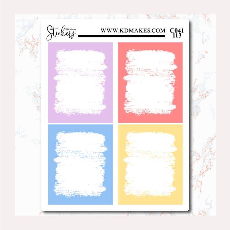 Tea Party - Standard Vertical - Full Box Solid Colour Background