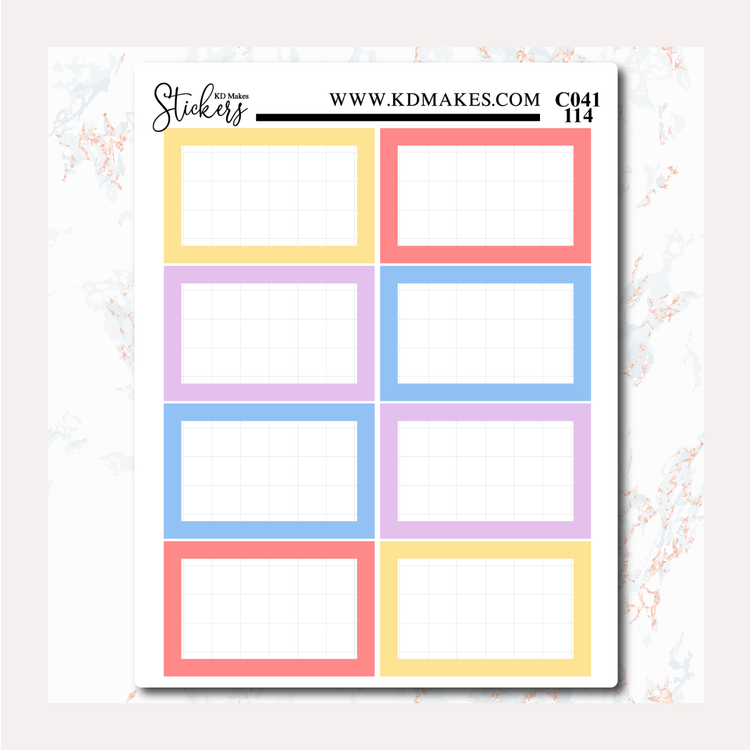 Tea Party - Standard Vertical - Half Box Grid