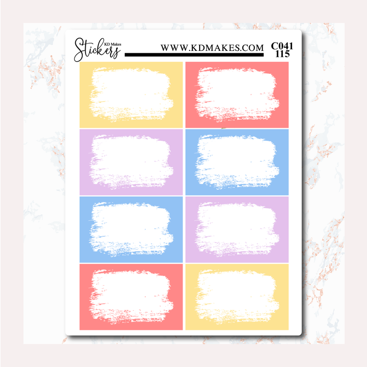 Tea Party - Standard Vertical - Half Box Solid Colour Background