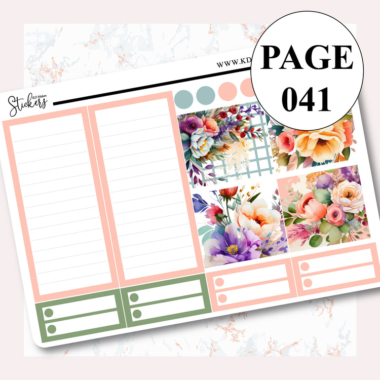 Flowers - Monthly Kit (A5W & Standard Vertical)