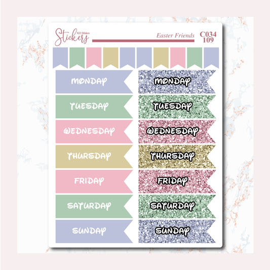 Easter Friends - Flagged Dates + Mini Flags