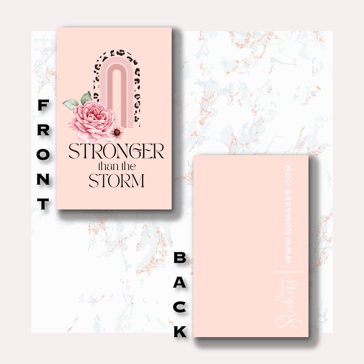 Stronger than the Storm - Washi Card