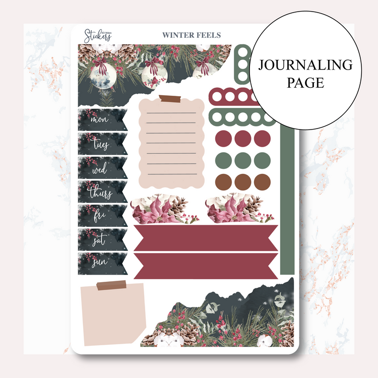 Winter Feels - Journaling Kit with Date Covers