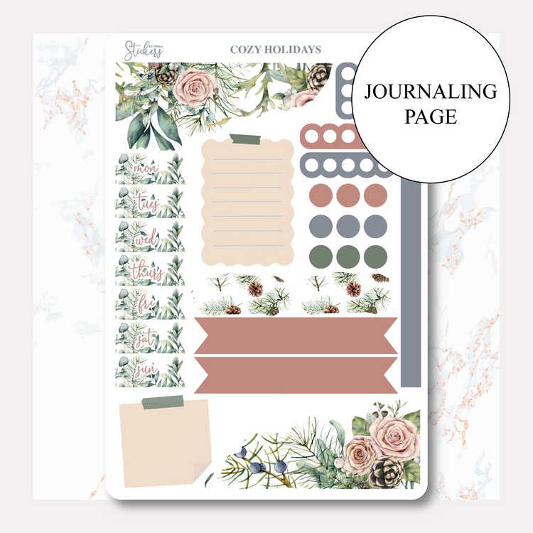 Cozy Holidays - Journaling Kit with Date Covers